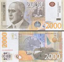 *2000 srbských dinárov Srbsko 2011, P61a UNC - Kliknutím na obrázok zatvorte -